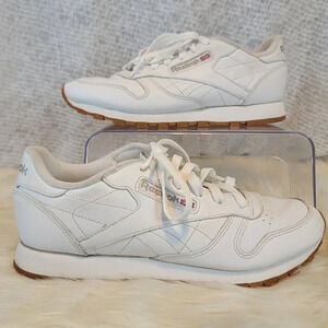 Reebok Womens 8.5 Classic Athletic‎ Shoe White Sneaker Tennis Shoe Preppy Norm